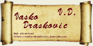 Vasko Drašković vizit kartica
